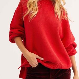 Free People Easy Tunic in Cherry